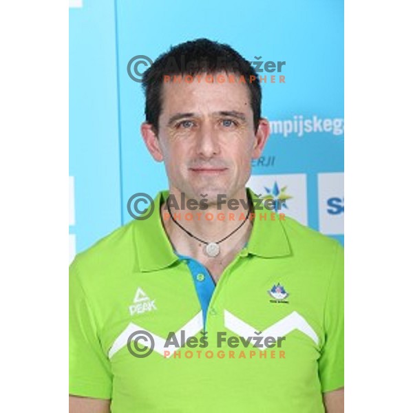 Bojan Rak of Slovenia Olympic team for First European games in Baku Azerbaijan during official presentation in Koper on June 4, 2015