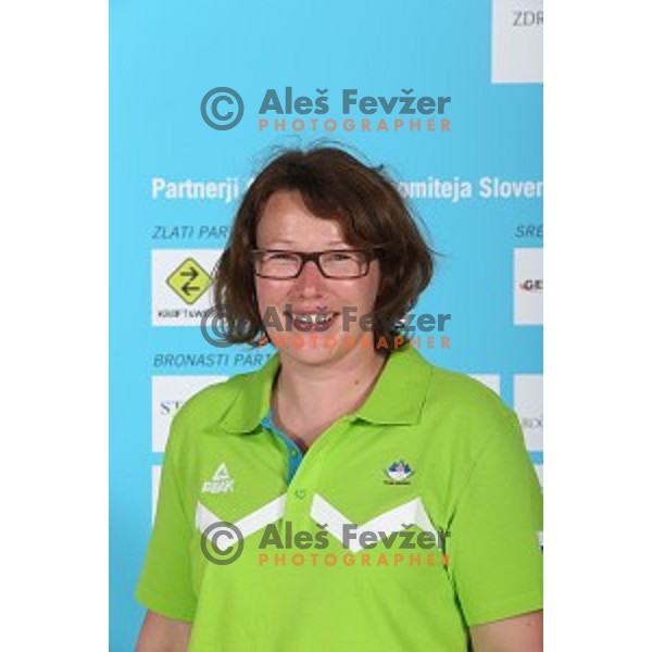 Jasmina Macek of Slovenia Olympic team for First European games in Baku Azerbaijan during official presentation in Koper on June 4, 2015