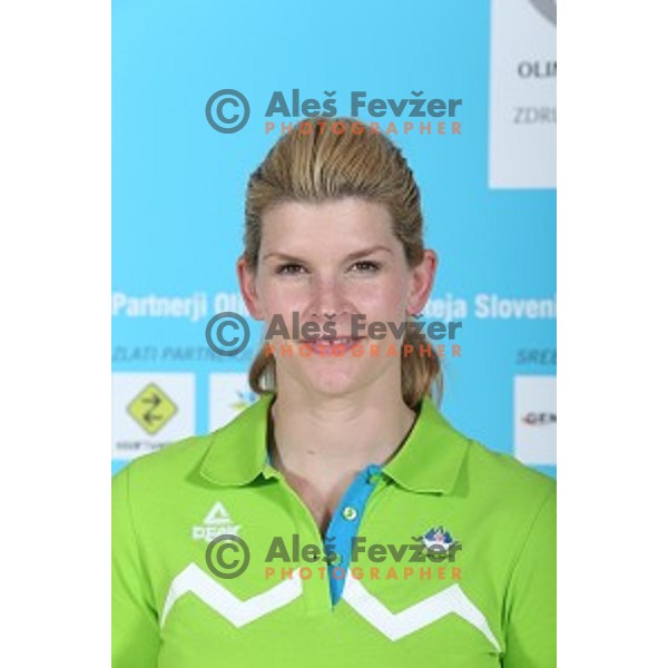Nusa Rajher of Slovenia Olympic team for First European games in Baku Azerbaijan during official presentation in Koper on June 4, 2015