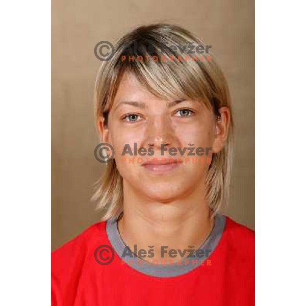 Marina Vergelyuk,member of RK Krim Mercator team for 2007/08 season .Photo by Ales Fevzer 