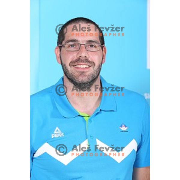 Uros Troppan of Slovenia Olympic team for First European games in Baku Azerbaijan during official presentation in Koper on June 4, 2015