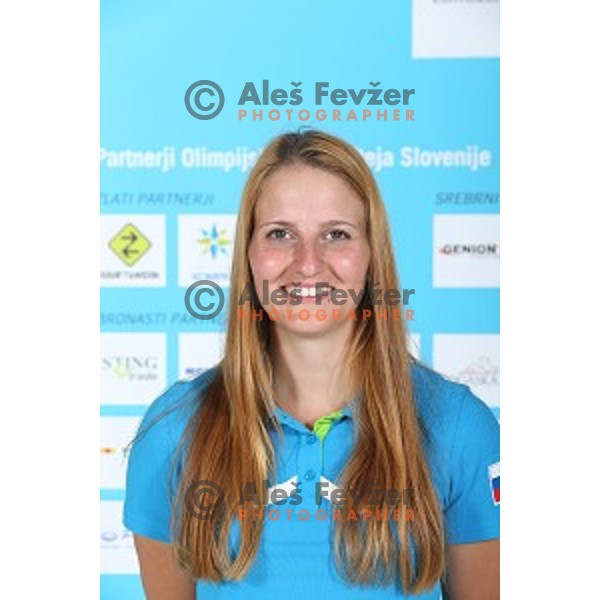 Ana Umer of Slovenia Olympic team for First European games in Baku Azerbaijan during official presentation in Koper on June 4, 2015