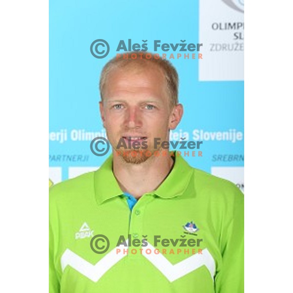 Jost Zakrajsek of Slovenia Olympic team for First European games in Baku Azerbaijan during official presentation in Koper on June 4, 2015