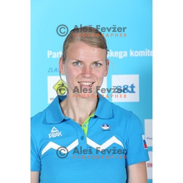 Ziva Zdolsek of Slovenia Olympic team for First European games in Baku Azerbaijan during official presentation in Koper on June 4, 2015