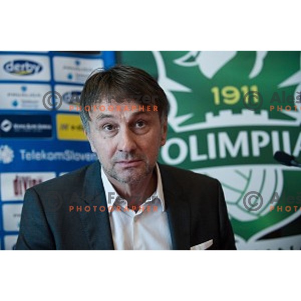 Ranko Stojic, General Manager of NK Olimpija Ljubljana at the press conference of the new general manager of NK Olimpija Ljubljana, Austriatrend Hotel, Ljubljana, 05.06.2015
