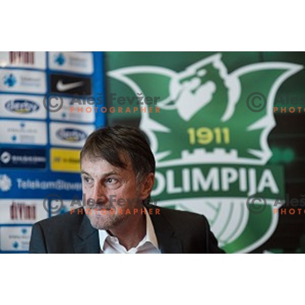 Ranko Stojic, General Manager of NK Olimpija Ljubljana at the press conference of the new general manager of NK Olimpija Ljubljana, Austriatrend Hotel, Ljubljana, 05.06.2015