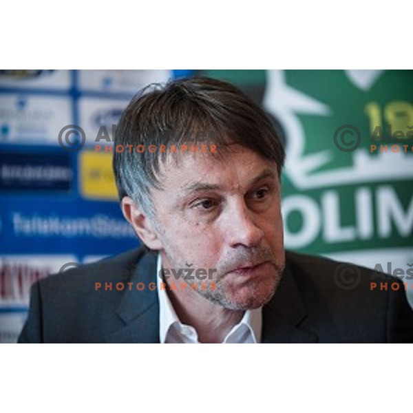 Ranko Stojic, General Manager of NK Olimpija Ljubljana at the press conference of the new general manager of NK Olimpija Ljubljana, Austriatrend Hotel, Ljubljana, 05.06.2015