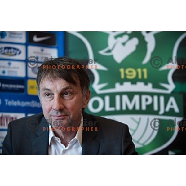 Ranko Stojic, General Manager of NK Olimpija Ljubljana at the press conference of the new general manager of NK Olimpija Ljubljana, Austriatrend Hotel, Ljubljana, 05.06.2015