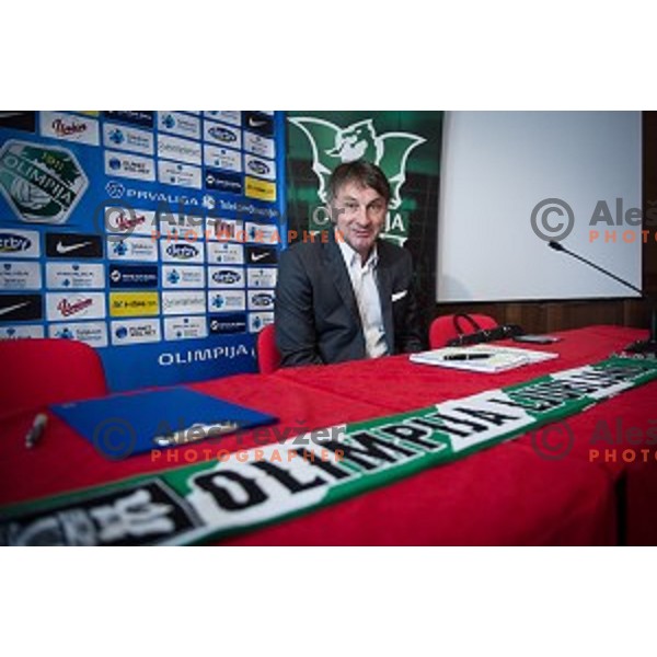 Ranko Stojic, General Manager of NK Olimpija Ljubljana at the press conference of the new general manager of NK Olimpija Ljubljana, Austriatrend Hotel, Ljubljana, 05.06.2015