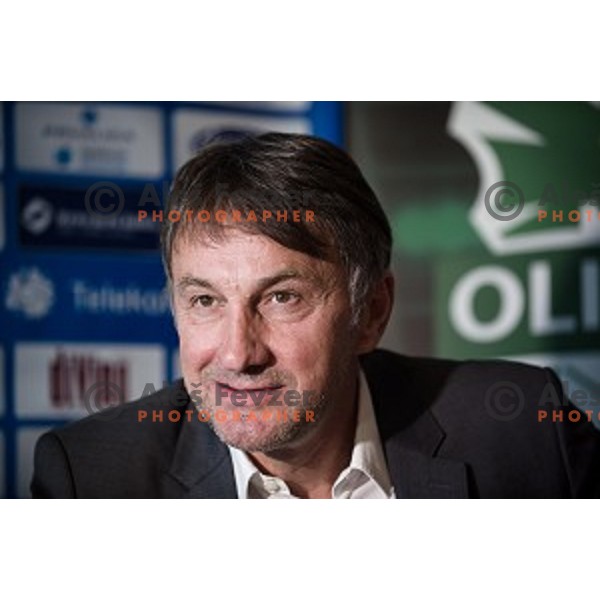 Ranko Stojic, General Manager of NK Olimpija Ljubljana at the press conference of the new general manager of NK Olimpija Ljubljana, Austriatrend Hotel, Ljubljana, 05.06.2015