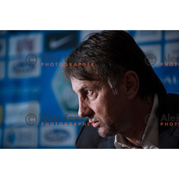 Ranko Stojic, General Manager of NK Olimpija Ljubljana at the press conference of the new general manager of NK Olimpija Ljubljana, Austriatrend Hotel, Ljubljana, 05.06.2015