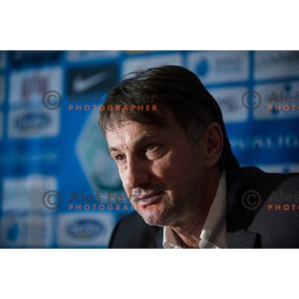 Ranko Stojic, General Manager of NK Olimpija Ljubljana at the press conference of the new general manager of NK Olimpija Ljubljana, Austriatrend Hotel, Ljubljana, 05.06.2015