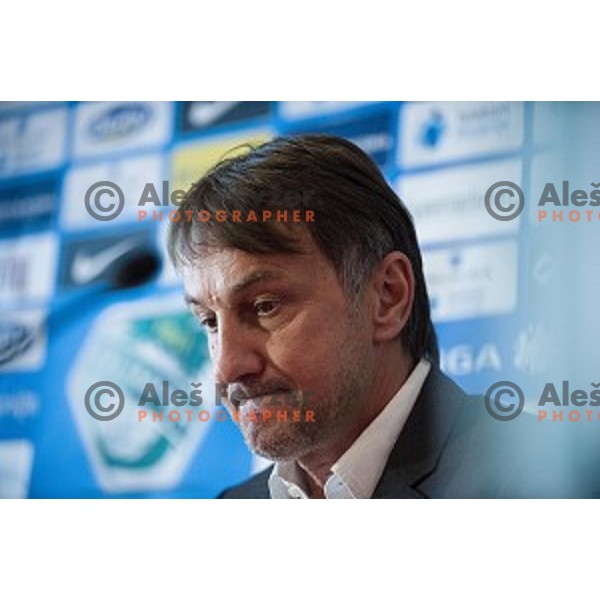 Ranko Stojic, General Manager of NK Olimpija Ljubljana at the press conference of the new general manager of NK Olimpija Ljubljana, Austriatrend Hotel, Ljubljana, 05.06.2015