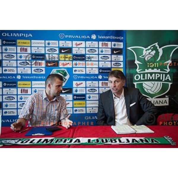 Ranko Stojic, General Manager of NK Olimpija Ljubljana at the press conference of the new general manager of NK Olimpija Ljubljana, Austriatrend Hotel, Ljubljana, 05.06.2015