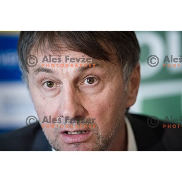 Ranko Stojic, General Manager of NK Olimpija Ljubljana at the press conference of the new general manager of NK Olimpija Ljubljana, Austriatrend Hotel, Ljubljana, 05.06.2015