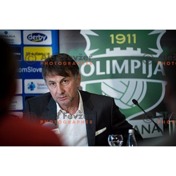 Ranko Stojic, General Manager of NK Olimpija Ljubljana at the press conference of the new general manager of NK Olimpija Ljubljana, Austriatrend Hotel, Ljubljana, 05.06.2015