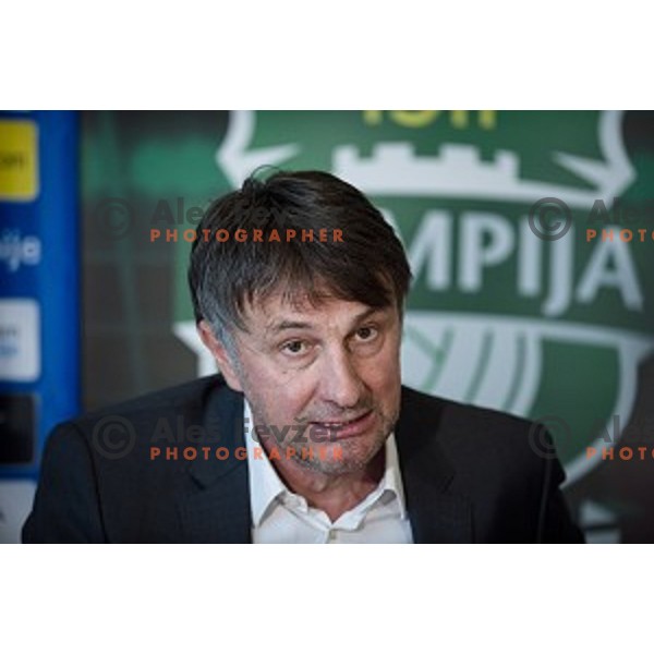 Ranko Stojic, General Manager of NK Olimpija Ljubljana at the press conference of the new general manager of NK Olimpija Ljubljana, Austriatrend Hotel, Ljubljana, 05.06.2015