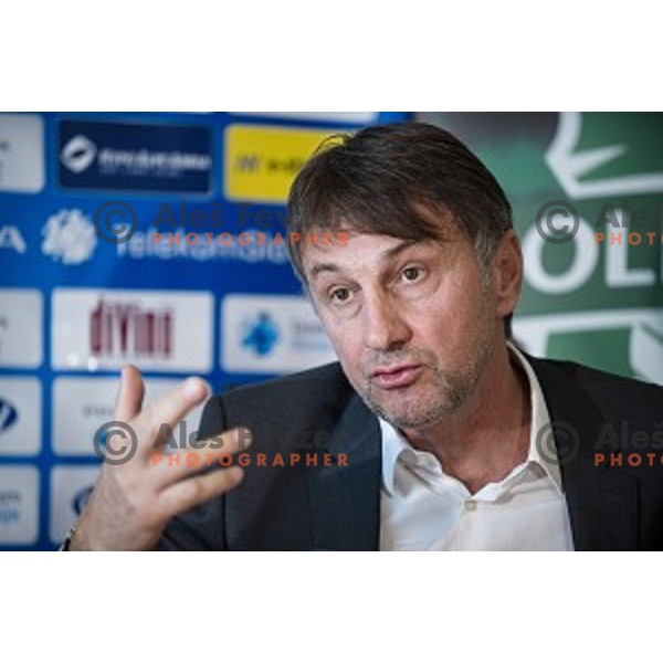 Ranko Stojic, General Manager of NK Olimpija Ljubljana at the press conference of the new general manager of NK Olimpija Ljubljana, Austriatrend Hotel, Ljubljana, 05.06.2015