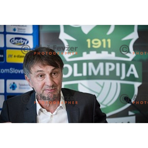 Ranko Stojic, General Manager of NK Olimpija Ljubljana at the press conference of the new general manager of NK Olimpija Ljubljana, Austriatrend Hotel, Ljubljana, 05.06.2015