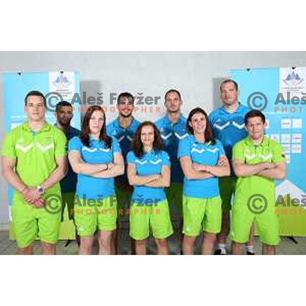 Slovenia Judo Olympic team for First European games in Baku Azerbaijan during official presentation in Koper on June 4, 2015