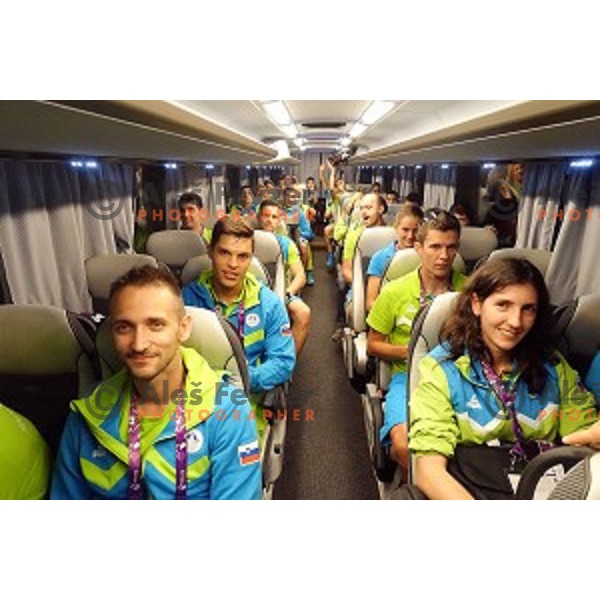 Saso Bertoncelj of Team Slovenia at European games in Baku, Azerbaijan at Baku International Airport on June 9, 2015