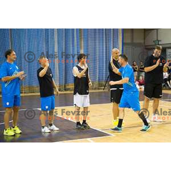 During All Legends charity match for association Olimpik between Slovenian sports legends, played in Tivoli Hall, Ljubljana, Slovenia, on June 9th, 2015.