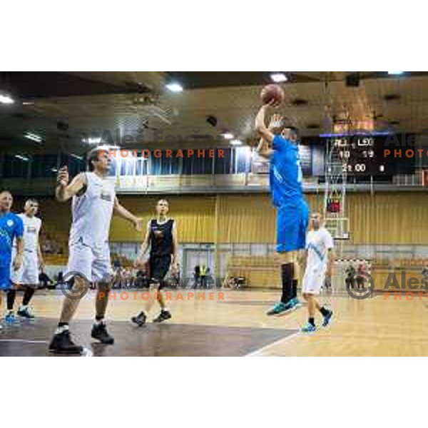 During All Legends charity match for association Olimpik between Slovenian sports legends, played in Tivoli Hall, Ljubljana, Slovenia, on June 9th, 2015.