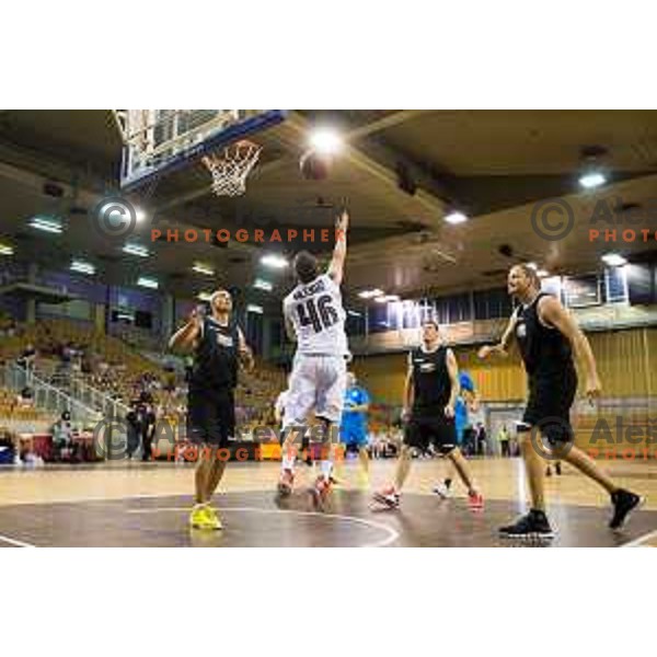 During All Legends charity match for association Olimpik between Slovenian sports legends, played in Tivoli Hall, Ljubljana, Slovenia, on June 9th, 2015.