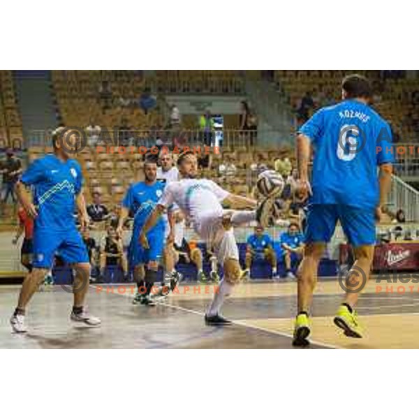 During All Legends charity match for association Olimpik between Slovenian sports legends, played in Tivoli Hall, Ljubljana, Slovenia, on June 9th, 2015.