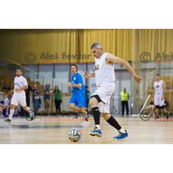 During All Legends charity match for association Olimpik between Slovenian sports legends, played in Tivoli Hall, Ljubljana, Slovenia, on June 9th, 2015.