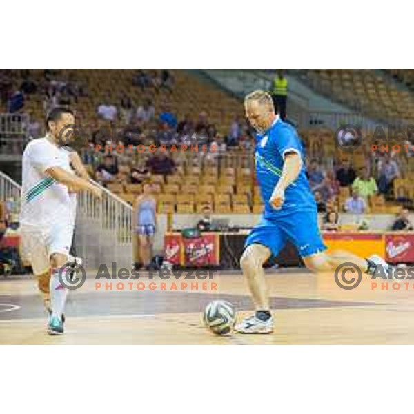 During All Legends charity match for association Olimpik between Slovenian sports legends, played in Tivoli Hall, Ljubljana, Slovenia, on June 9th, 2015.