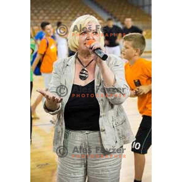 During All Legends charity match for association Olimpik between Slovenian sports legends, played in Tivoli Hall, Ljubljana, Slovenia, on June 9th, 2015.