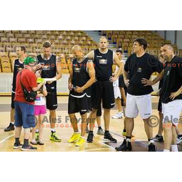 During All Legends charity match for association Olimpik between Slovenian sports legends, played in Tivoli Hall, Ljubljana, Slovenia, on June 9th, 2015.