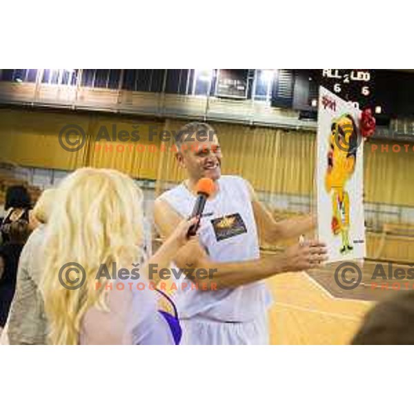 During All Legends charity match for association Olimpik between Slovenian sports legends, played in Tivoli Hall, Ljubljana, Slovenia, on June 9th, 2015.