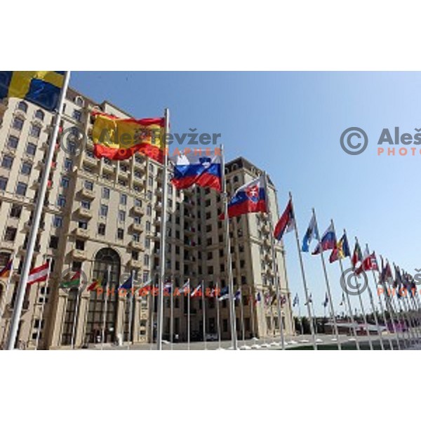 Olympic village at European Games in Baku, Azerbaijan on June 10, 2015