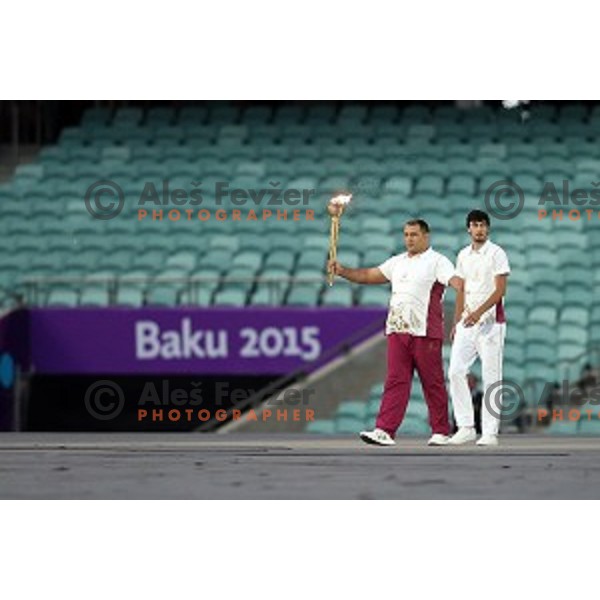 Opening Ceremony of First European Games at Olympic Stadium in Baku, Azerbaijan on June 12, 2015