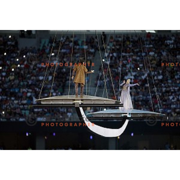 Opening Ceremony of First European Games at Olympic Stadium in Baku, Azerbaijan on June 12, 2015