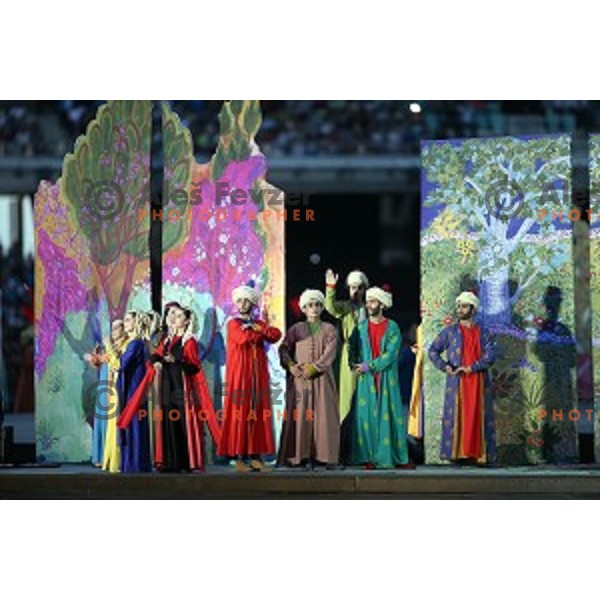 Opening Ceremony of First European Games at Olympic Stadium in Baku, Azerbaijan on June 12, 2015