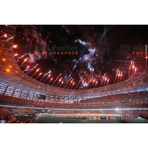 Opening Ceremony of First European Games at Olympic Stadium in Baku, Azerbaijan on June 12, 2015