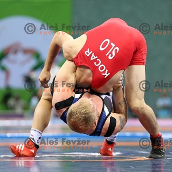 Daniel Kocar (SLO) competes in Wrestling Men\'s Greco Roman style in Heydar Aliyev Arena in Baku, Azerbaijan on June 13, 2015