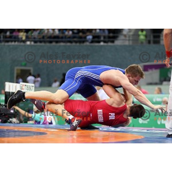 Wrestling Men\'s Greco Roman style in Heydar Aliyev Arena in Baku, Azerbaijan on June 13, 2015