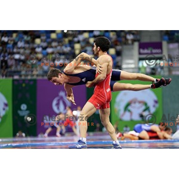 Wrestling Men\'s Greco Roman style in Heydar Aliyev Arena in Baku, Azerbaijan on June 13, 2015
