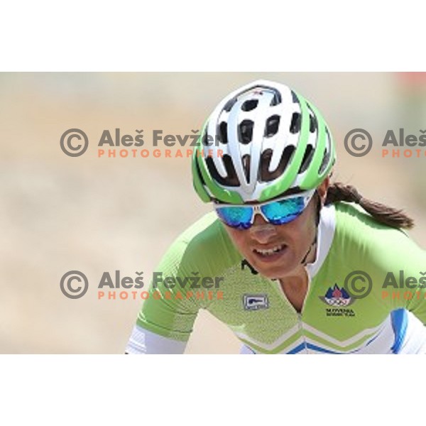 Blaza Klemencic of Slovenia during MTB Cross-Country race of First European Games at Mountain Bike Velopark in Baku, Azerbaijan on June 13, 2015