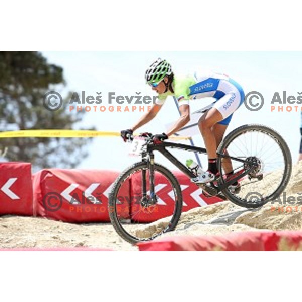 Blaza Klemencic of Slovenia during MTB Cross-Country race of First European Games at Mountain Bike Velopark in Baku, Azerbaijan on June 13, 2015