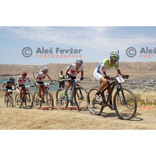 Blaza Klemencic of Slovenia during MTB Cross-Country race of First European Games at Mountain Bike Velopark in Baku, Azerbaijan on June 13, 2015