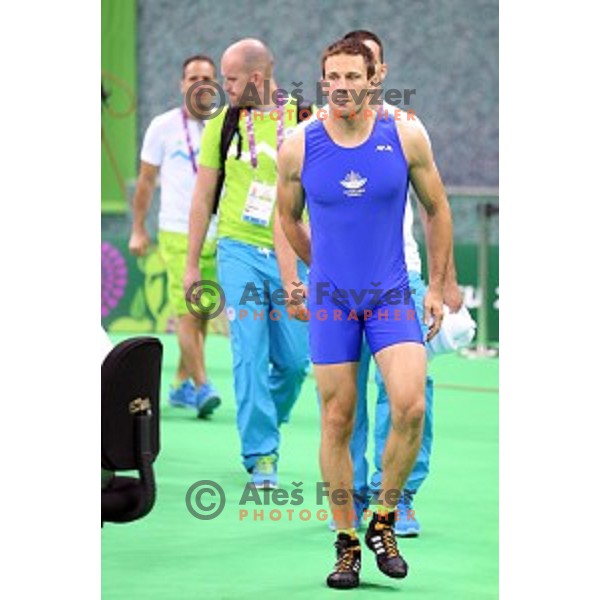Jure Kuhar (SLO) competes in Wrestling Men\'s Greco Roman style -75 kg in Heydar Aliyev Arena in Baku, Azerbaijan on June 14, 2015