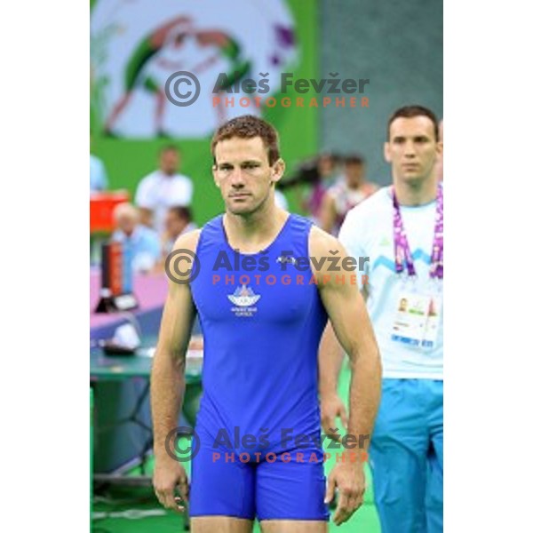 Jure Kuhar (SLO) competes in Wrestling Men\'s Greco Roman style -75 kg in Heydar Aliyev Arena in Baku, Azerbaijan on June 14, 2015