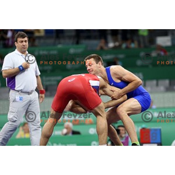 Jure Kuhar (SLO) competes in Wrestling Men\'s Greco Roman style -75 kg in Heydar Aliyev Arena in Baku, Azerbaijan on June 14, 2015