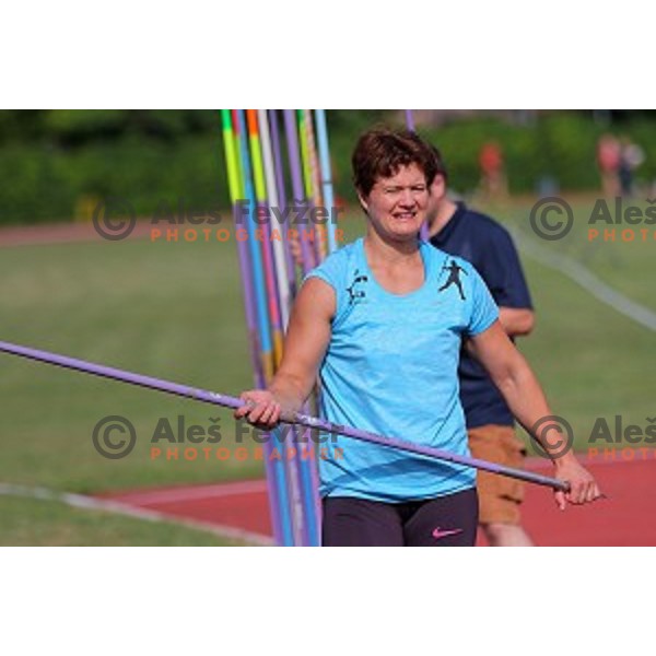 Martina Ratej in action at Slovenian Athletic Cup in Celje, Slovenia on June 14, 2015