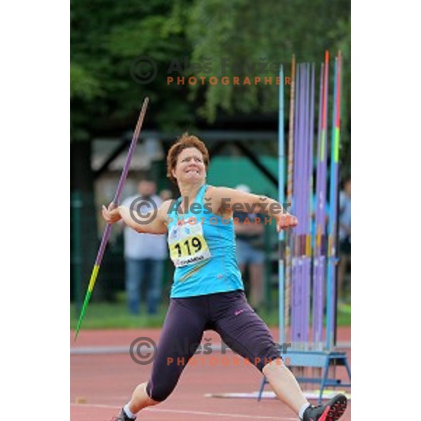 Martina Ratej in action at Slovenian Athletic Cup in Celje, Slovenia on June 14, 2015